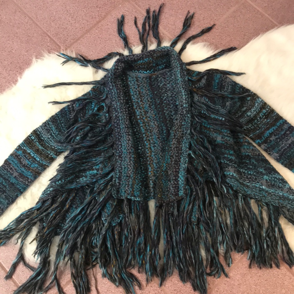 Free People Fringe Wrap Sweater size S